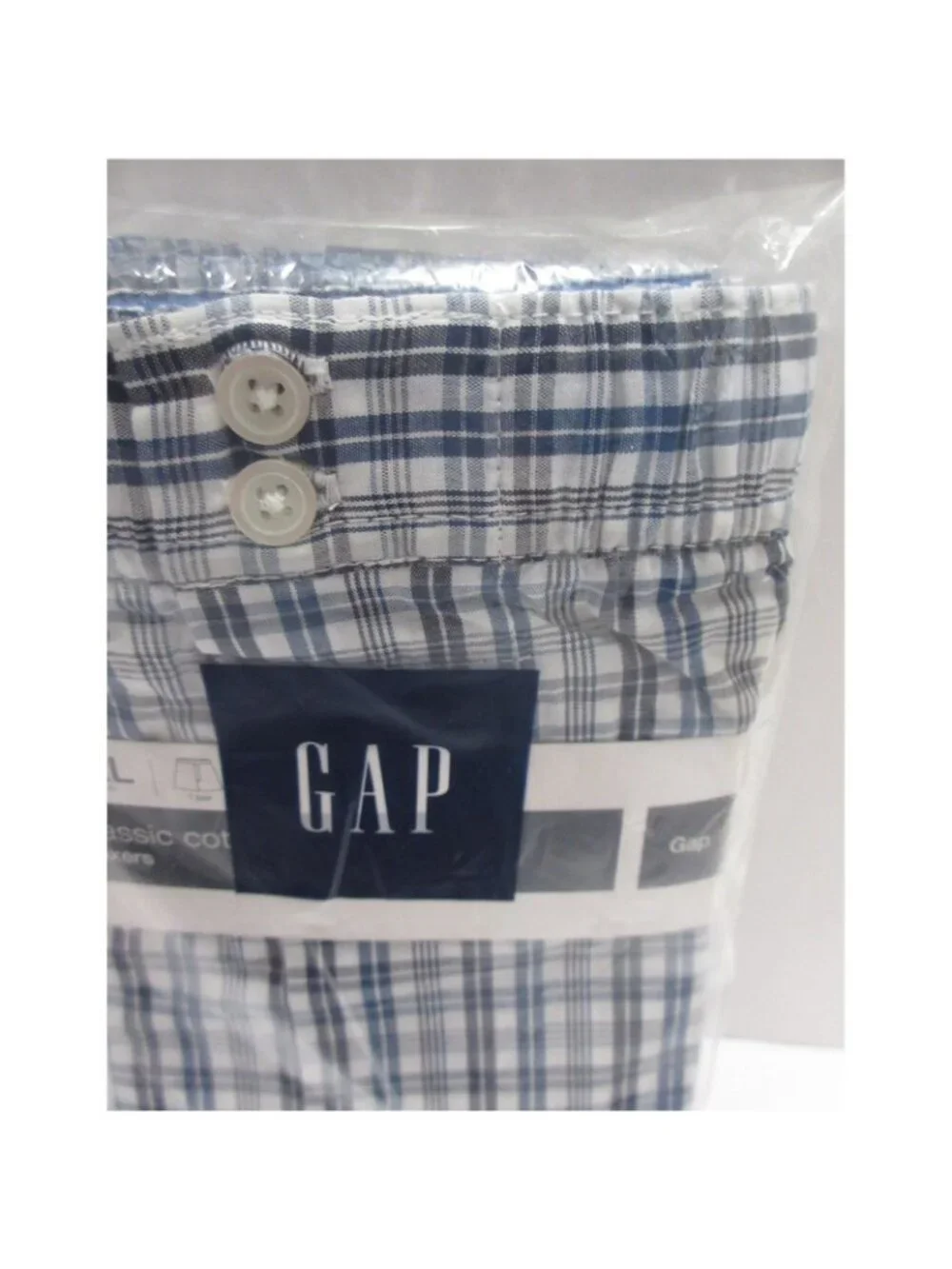 GAP Underwear XXL Boxer Shorts Toby Check Classic Cotton Deadstock NEW